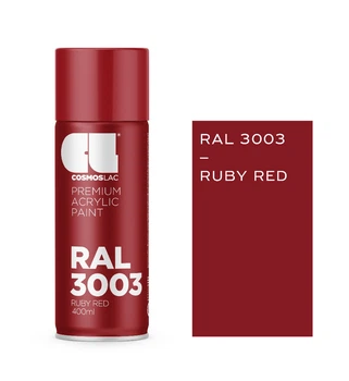 Аэрозольная краска Cosmos Lac RAL 3003 Ruby Red (Красный) 400 мл