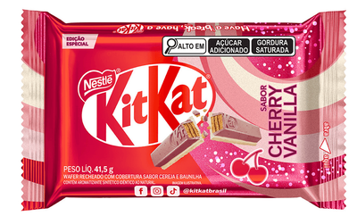 Шоколадный батончик KitKat Cherry Vanilla со вкусом вишни и ванили 41,5 г
