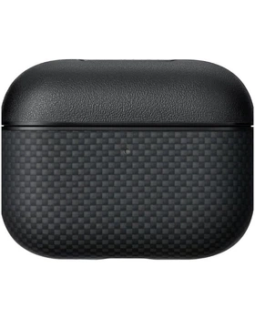 Чехол-накладка Pitaka Magnetic для Apple AirPods Pro 3 (Plain Black/Grey)
