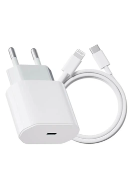 Зарядка Комплект швидкого заряджання 20W для Apple iPhone 11/12/13/14/15/16/17 Pro Max (блок + кабель type-c - lightning)