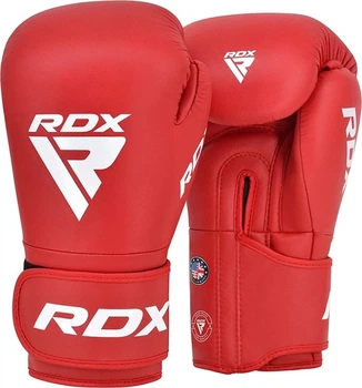 Перчатки боксерские RDX Boxing Gloves AS1 BGR-AS1R 10 унций Красные (5054421855454)