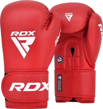 Перчатки боксерские RDX Boxing Gloves AS2 BGR-AS2R 10 унций Красные (5054421883846)