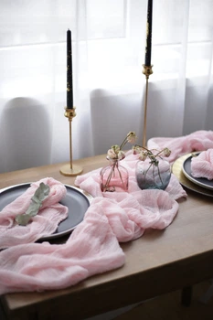 Дорожка из натуральной хлопковой марли VTILENE, Blush, 60 см, 2 м