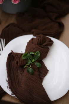 Текстильная марлевая салфетка сервировочная VTILENE, Chocolate, 45х45 см