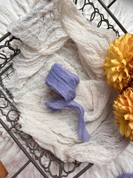 Декоративна фактурна шовкова стрічка VTILENE, Medium Blue Violet, 1.5 см, 3 м