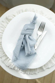 Салфетка хлопковая для сервировки VTILENE Light Dusty Blue