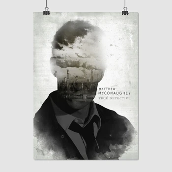 Постер Настоящий детектив, True Detective, интерьерный постер по сериалу, A3 42×30 см (id1567)