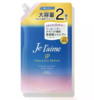 Восстанавливающий увлажняющий шампунь KOSE Je l'aime iP Thalasso Repair Essence Shampoo Deep Moist, цитрус/цветы, пополнение 680 м
