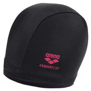 Шапочка для плавания женская Arena SmartCap (004401-100) для длинных волос (80% полиамид, 20% эластан), Черный