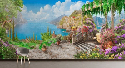 Фотообои флизелиновые Print-walls Город 0381 100×100 см (Ш×В)