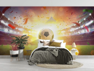Фотообои флизелиновые Print-walls футбольное поле 0228 100×100 см (Ш×В)