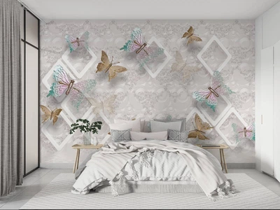Фотообои флизелиновые Print-walls Бабочки тишины 0589 100×100 см (Ш×В)