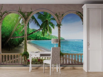 Фотошпалери флізелінові Print-walls Три арки до раю 0426 400×250 см (Ш×В)