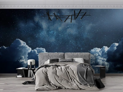 Фотообои флизелиновые Print-walls космическое небо 0129 100×100 см (Ш×В)