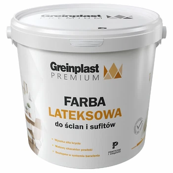 Преміум фарба латексна біла Greinplast Premium 10 л