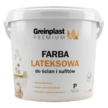 Преміум фарба латексна біла Greinplast Premium 5 л