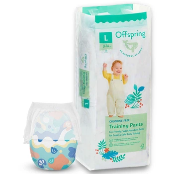 Подгузники-трусики Offspring Aquatic, размер L, 9-14 кг, 36 шт. (DP-OI-FAP-L36P-AQT)