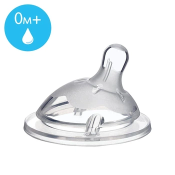 Соска силиконовая Chicco Natural Feeling, медленный поток, 0м+, 1 шт (81011.10)