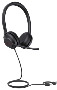 Słuchawki Yealink UH35 Dual Teams USB-C/A Black (286333)