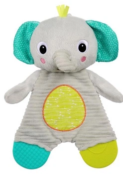 М’яка іграшка для обіймів з прорізувачем Bright Starts Snuggle & Teethe слон (74451123472)