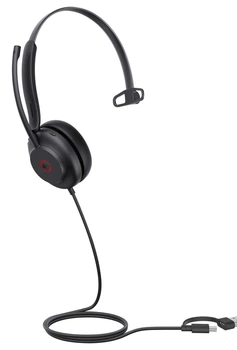 Słuchawki Yealink UH35 UH35 Mono Teams USB-C/A Black (286334)