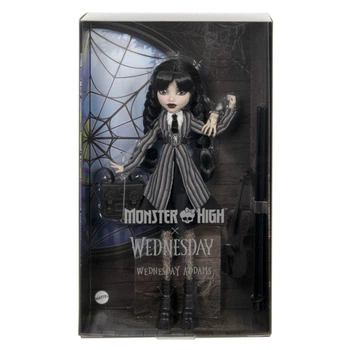 Колекційна лялька Венздей у шкільній формі, Monster High X Wednesday (HXJ04)