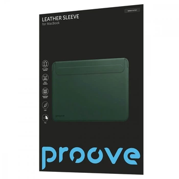 Чехол Proove Leather Sleeve MacBook 15,4"/16,2" green