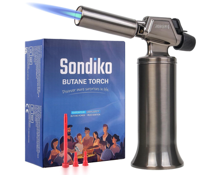 Газовий пальник Sondiko Butane Burner, металевий кухонний пальник з великим полум’ям, заправний бутановий пальник для кухні, BBQ