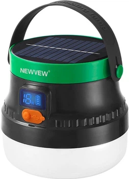 Ліхтар акумуляторний NEWVEW NV-E938 150W Solar Panel 7800mAh Green (NWVW-NV-E938-GN)