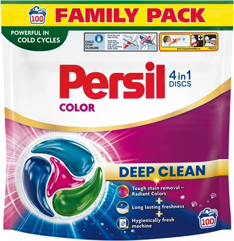 Диски для прання Persil Color 4in1 Discs Deep Clean 100 циклів прання (9000101844382)