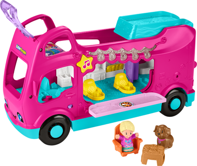 Toczące się zabawka Mattel Fisher-Price Little Dreamcamper Barbie Little People HYR85 (194735254637)