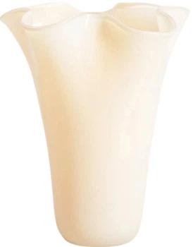 Wazon Homla Veyora szklany żółty 20x20x20 cm (5906496765506)