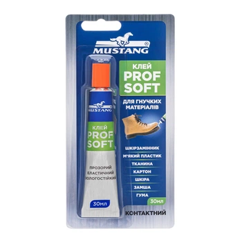 Контактний клей PROF SOFT MUSTANG 30мл MG18, шт (12)