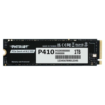 Твердотельный накопитель SSD M.2 Patriot P410 1TB NVMe 2280 PCIe Gen4 x4 TLC (P410P1TBM28H) M.2 (699F7DA80A77)