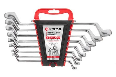 Набір накидних ключів Intertool 8шт (6-22мм) (HT-1102)