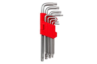 Набор Torx ключей Intertool 9 шт. с отверстием удлиненные (HT-0606)