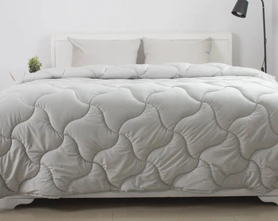 Ковдра ТЕП. Velour світло-сіре зимове-150х210