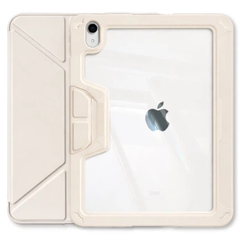 Чехол-книжка BeCover Rugged Origami Transparent с креплением Apple Pencil для Apple iPad 10.9" (2022/2024)/iPad (А16) 2025 11" Beige (714970)