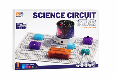 Электронный конструктор Science Circuit Block D1003 — 21 элемент, на батарейках, 44 эксперимента