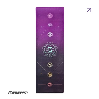 Коврик для йоги EasyFit Chakra Flow (замша-каучук)
