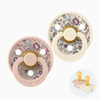 Пустушка BIBS 6-18 m LIBERTY Colour Eloise - Blush / Ivory Mix, 2 шт