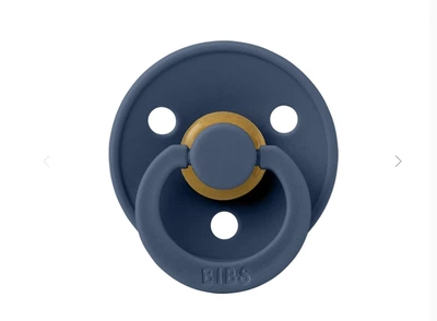 Соска BIBS 6-18 m Colour Latex Round – Steel Blue