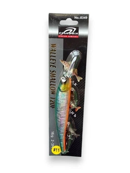 Воблер Bandit Walleye Shallow 120mm/17.7g (глубина 2-3м)(8106-55)