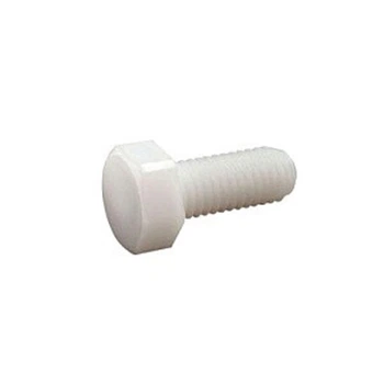 Винт крепежный Болт пластиковий M3x12, шестигранна голівка БІЛИЙ (100pcs) - 655217