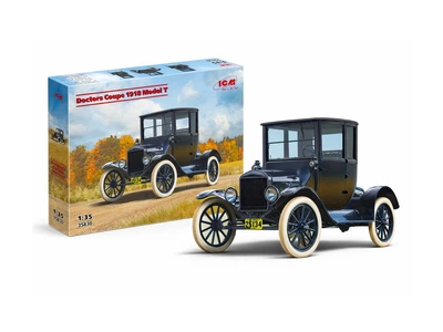 Сборная модель ICM – Модель T 1918 «Доктор Купе», американский пассажирский автомобиль (35830)