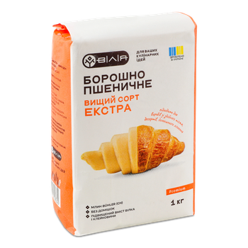 Борошно пшеничне "ВІЛІЯ" вищий сорт "Екстра" 1 кг.