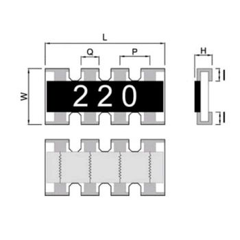 Резисторная сборка SMD FCN164RJ100K - 668181