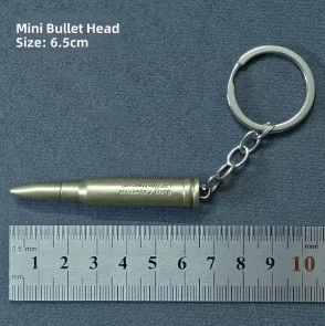 Брелок Зброя-Куля 7.62mm Бронза