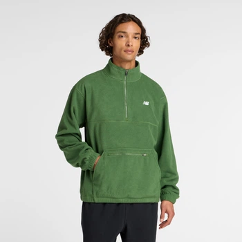 Чоловічий зелений реглан Polar Fleece 1/2 New Balance Zip 52 (XL) (MT53505DAE)