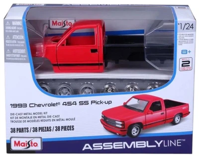 Model do składania Maisto Chevrolet 454 SS 1993 1:24 Czerwony MST39239 (090159392392)